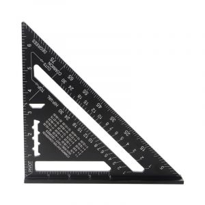 Metric system multi fonctions 180 mm Metal Aluminium Regle Équerre Trusquin Guide Raporteur Angle 45 90 Degres/Outils de menuisier/Outil de traçage