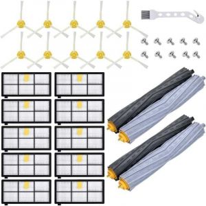 Basetbl - Kit Pièces accessoires pour Aspirateur iRobot Roomba Serie 800 900 850 860 861 865 866 870 871 875 876 880 886 890 891 895 896 960 965 966