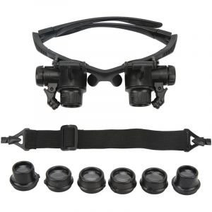 TONYSA Loupe de réparation légère à LED 10X 15X 20X 25X pour la couture et la broderie