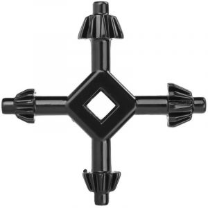 Cl&eacute; de mandrin de forets 4 en 1, Cl&eacute; de Mandrin Perceuse, Cl&eacute; en croix-de mandrin &agrave; 4 voies, Cl&eacute; mandrin perceuse &agrave; colonne, Cl&eacute; en acier