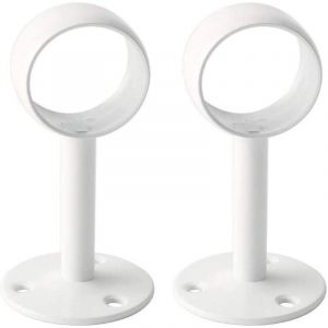 2 PCS Le diam&egrave;tre de 32 mm / 1-1/4 Pouces Rideau de Douche Tringle de Tringle de Tringle de Cadre Bride de Tuyau, Douille, Support de Montage au