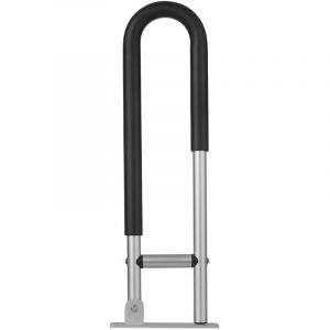 Main Courante en Alliage d'aluminium, pour Toilettes, Main Courante Anti-Chute de Salle de Bain, poignée de Barre d'appui de sécurité à Visser, Noir