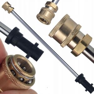 Rosfix Lance Droite 34 cm 1/4" &ndash; Acier Inoxydable, Raccord Laiton Bayonet K&auml;rcher compatible avec nettoyeur haute pression K&auml;rcher K2&ndash;K7 Accessoire