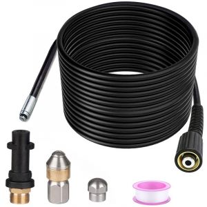 Shining House - 15m Déboucheur Canalisation Pour Karcher Nettoyeur Haute Pression Déboucheur Canalisation Professionnel Compatible K2-K7