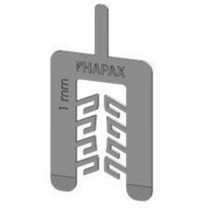 Cale Fourchette 55X40 Epaisseur 1 Blanc-20 pièces