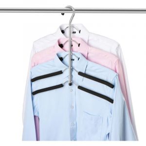 Cintre, 5 en 1 Cintre en M&eacute;tal Magique Multi-Fonction Cintre Anti-d&eacute;rapant avec Une &eacute;ponge Multicouche en EVA &agrave; Usages Multiples pour Les Jeans