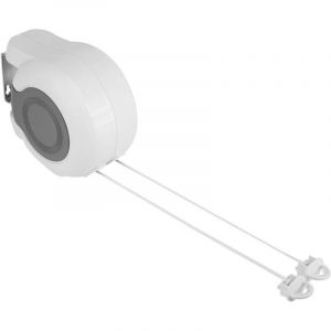 &Eacute;tendoir &agrave; linge r&eacute;tractable d'ext&eacute;rieur, 13 m, double corde, &eacute;tendoir mural r&eacute;tractable avec 2 cordes &agrave; linge pour salle de bain, balcon, jardin,