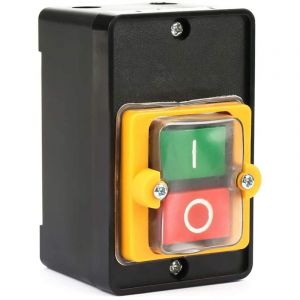 Memkey - Commutateur à Bouton Poussoir, ac 220V/380V 10A Interrupteur à Bouton de Commande de Puissance étanche Bouton Marche Arret Machine Outil