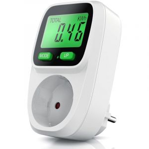 KETLER - MS116TOP : Compteur &eacute;lectrique prise mobile - Wattm&egrave;tre - 16 A / 3600 W - Prises France - R&eacute;tro&eacute;clairage - Multifonctions