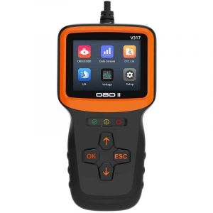 Obd2 Valise Diagnostic Auto, Obd2 Diagnostic Fran&ccedil;ais Lecteur De V&eacute;hicule pour Tous Les V&eacute;hicules Apr&egrave;s 2000, Lecteur De D&eacute;fauts avec Toutes Les