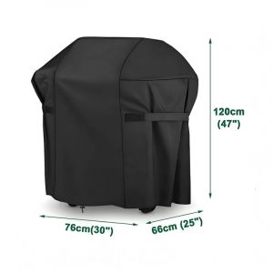 L&h-cfcahl - Housse de barbecue 76x66x120cm 420D Noir bache protection Bâche de protection housse barbecue plancha Extérieure Bâche De Barbecue