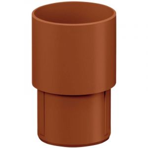 Raccord de tuyau de descente, raccord de tuyau d'&eacute;coulement en pvc Accessoires de goutti&egrave;re, montage simple par embo&icirc;tement, Made in Germany - 85mm