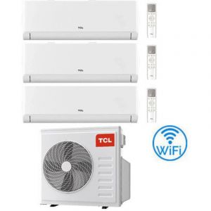 Climatiseur split Inverter TCL BreezeIN série P5 Wifi R32 7000 + 7000 + 7000 BTU avec certification européenne MT2730 Classe A++/A+