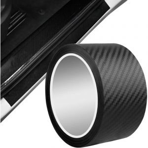 Carbone Adh&eacute;sif pour Voiture, 5cm3m Covering Carbone Film Carbone Voiture Autocollant Carbone Protecteur de Bord de Porte de Voiture Autocollant
