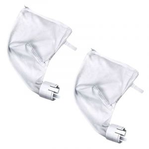 Lot 2 sacs Compatible Polaris Pool Robot 360&380 Sac de filtre de rechange, blanc