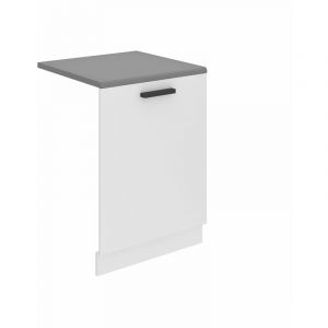 Belini - Habillage de Porte Lave Vaisselle Meuble Lave Vaiselle i Accessoire pour Lave-Vaisselle Cuisine 1,6 x 60 x 71,5 cm i Couleur: Blanc Mat