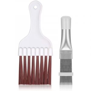 Peigne &agrave; ailettes en acier inoxydable, brosse &agrave; peigne &agrave; ailettes de condenseur, outil de brosse de nettoyage des ailettes de radiateur