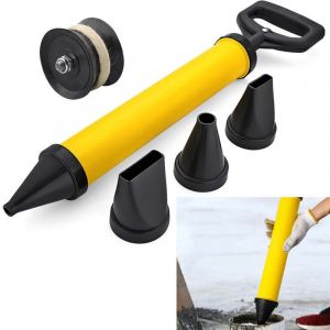 Choyclit - Pistolet à Coulis de Ciment Pistolet à joints pour mortier - Pompe à mortier manuelle avec 4 buses - Pistolet à mortier avec accessoires