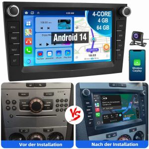 Essgoo - Pour Opel Corsa c d Zafira b Astra g h Combo Vivara Vivaro Android14 Carplay Autoradio gps rds 4+64G cam