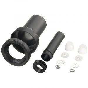Haas Kit de raccordement pour WC suspendu - 180 mm de long - avec joint &agrave; l&egrave;vre DN 90/110