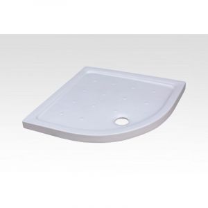 Rue Du Bain - Receveur de Douche Quart de Rond 90x90 cm - C&eacute;ramique Blanc - Ankara