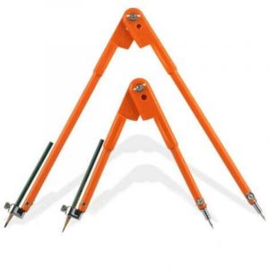 Lot de 2 compas professionnels pour travail du bois avec aile et porte-crayon 450 mm et 750 mm Compas/Set Compas à Crayons De Précision, Grand