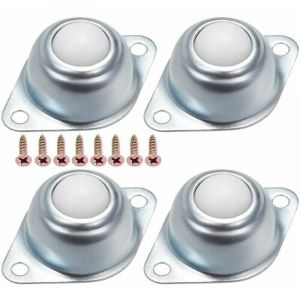 4 PCS Roulette a Bille Roulement de Transfert Roulement Convoyeur Roulettes pour Meubles Roulette a Bille Nylon Roulettes &agrave; Billes de Transfert pour