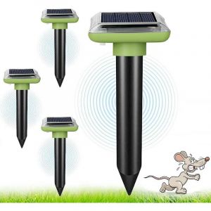 R&eacute;pulsifs Anti-Taupes,R&eacute;pulsif Taupe Solaire,r&eacute;pulsif Serpent Ultrason 4 pcs,ultrasons borne pour Taupes, Gopher,pour Taupes Serpents campagnols