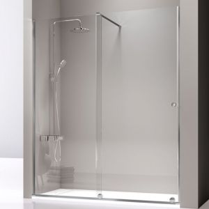 Paroi de douche fixe + Porte coulissante volaré 135 - 140 cm Sans seconde paroi