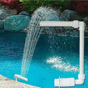 Jet d'eau Piscine Fontaine Cascade Fontaine Fontaine de Piscine Cascade Fontaine Pompes Durable R&eacute;glable pour Bassins de Jardin Piscine Cascade