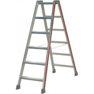 FP - Escabeau double 2x3 marches - Hauteur max. de travail 2,2m - 4024/2X3