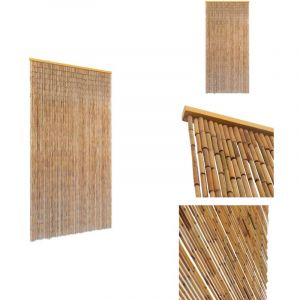 Rideau de porte contre insectes Bambou 100 x 220 cm - Rideau De Porte - Rideaux De Portes - Rideau Anti-insectes En Bambou - Rideaux Anti-insectes En
