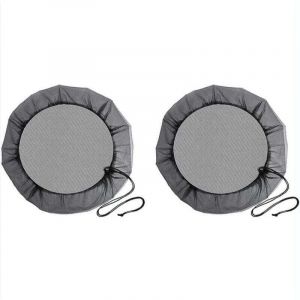 (Diam&egrave;tre 100 cm) Filet de Baril de Pluie, 2 Pi&egrave;ces Filet de Protection avec Cordon de Serrage, Couverture Anti-Moustique & Animaux pour R&eacute;cup&eacute;rateur