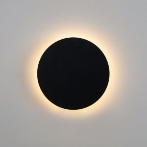 GTV - Applique murale circulaire 'Eclipse' - 18W - cct - IP65 - Noir