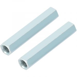 2pcs M8 66 Long Écrou de tige Écrou à douille hexagonale Écrou de compensation Fixations filetées