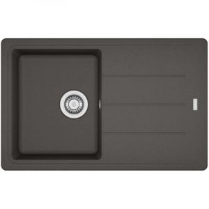 Franke - Basis - Evier en fragranite bfg 611-78, 78x50 cm, gris ardoise 114.0713.945
