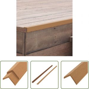 vidaXL Terrasse bois - Corni&egrave;re de terrasse 5 pcs WPC 170 cm Couleur teck