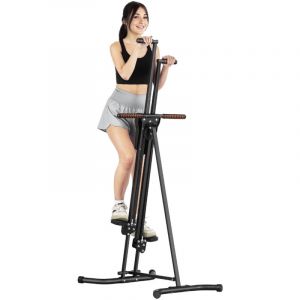 Mophorn Stair Stepper, grimpeur vertical pour salle de sport &agrave; domicile, machine cardio pliable compacte, entra&icirc;nement complet du corps, guidon