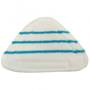 T&ecirc;te de Balai Vapeur H2O Triangulaire - Lot de 4 Tampons Fibres avec Velcro - 29x20cm - Nettoyage &Eacute;cologique