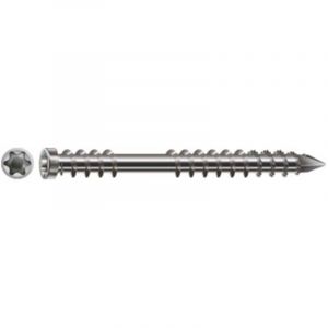 Spax Vis terrasse T&ecirc;te cylindrique TC TORX T25 5X50 Inox A2-100 pi&egrave;ces