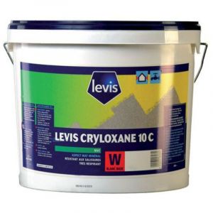 Cryloxane 10C - Peinture Mate Hydrofuge - Façades Conditionnement: 15L - Couleur: blanc - Levis