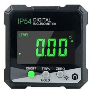 Jalleria - Rapporteur numérique, rapporteur d'angle avec écran lcd, inclinomètre avec aimant, mesure d'angle numérique