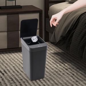 Poubelle automatique, poubelle intelligente, cuisine et Bureau d&eacute;tecteur de mouvement poubelle, 9L capacit&eacute; (noir)