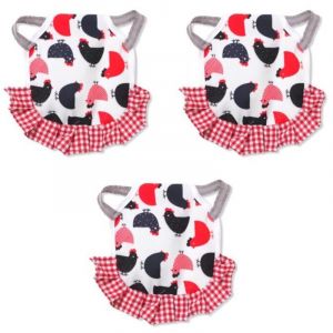 Jolie Selle de Poulet r&eacute;sistante &agrave; l'usure,Tablier de Poule, Paquet de 3 Thermiques pour Poules de volaille