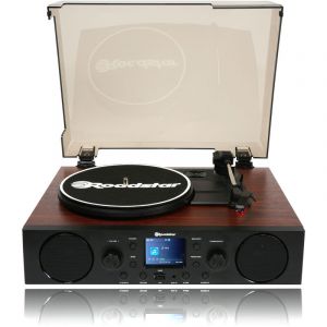 TTR-8850ED+BT Système de Musique Hi Fi Platine Vinyle, Radio fm/ dab+/ rds, Bluetooth, usb/sd Bois/ Noir - Bois/ Noir - Roadstar