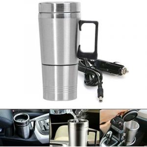 Bouilloire de voiture 300 ml en acier inoxydable 12 V allume-cigare bouilloire de voyage adaptée au café thé eau tasse chauffante
