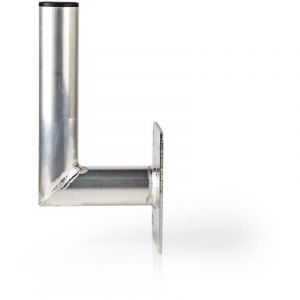 Support mural pour satellite distance au mur 150 mm diametre de la pince 50 mm taille maximale de la parabole 100 cm aluminium argent