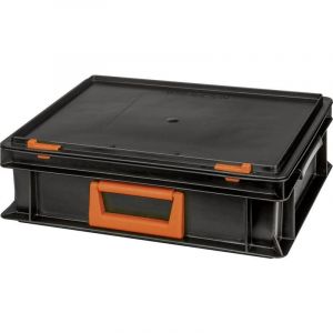 139210110188 Bac en plastique Magnus pc 10 (l x h x p) 400 x 133 x 300 mm noir, orange 1 pc(s) - Alutec