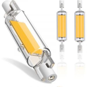 Bardusch-Ampoule R7S LED 78mm Dimmable, 10W R7S Ampoules LED COB, R7S LED 78mm Haute Lumi&egrave;re Blanc Chaud 3000K, R7S LED Lampe 1000LM, &eacute;clairage &agrave;