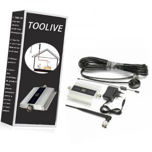 Amplificateur de signal GSM 900 MHz - R&eacute;p&eacute;teur 2G, 3G, 4G, amplificateur cellulaire LTE DCS 1800, 2100 pour t&eacute;l&eacute;phone portable - Compatible UE